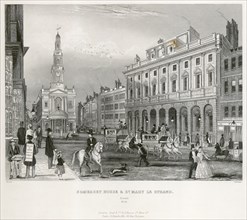 The Strand, Westminster, London, mid 19th century