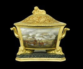 Soup tureen showing the Battle of Toulouse, France, 1814 (1817-1819)