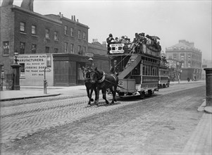 Horse tram, South London, c1900