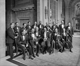 Orchestra of the Midland Adelphi Hotel, Liverpool, Merseyside, 1914