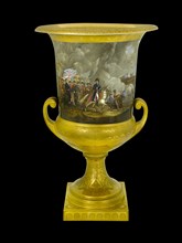 Urn showing the Duke of Wellington at the Battle of Waterloo, 1815 (1817-1819)
