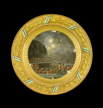 Dessert plate depicting the storming of Ciudad Rodrigo, Spain, 1812 (1818)