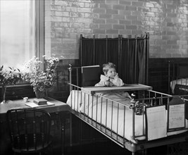 Child in the Hospital for Sick Children, Great Ormond Street, London, 1893