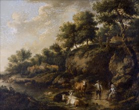 Landscape with Cowherd', 18th century