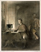Wellington Writing His Despatches', c1836