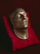 Napoleon's death mask on display in the Basement Gallery, Apsley House, London, c1980-c2017
