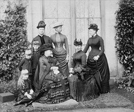 Queen Victoria and her family, Balmoral, Scotland, 1884