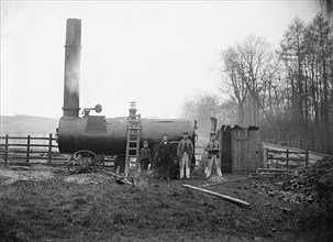 Construction workers on the Great Central Railway, Charwelton, Northamptonshire, 1900