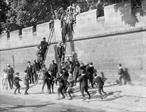 Beating the Bounds, Longwall Street, Oxford, Oxfordshire, 1908