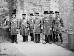 Yeomen Warders at the Tower of London, c1870-c1900