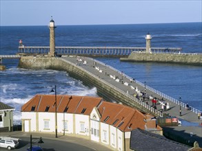 Harbour entrance, Whitby, North Yorkshire, 2010