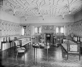 Victorian drawing room, Bidston Court, Birkenhead, Merseyside, 1894