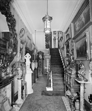 Entrance hall, Park Lea, Fulwood Park, Aigburth, Liverpool, Merseyside, 1916