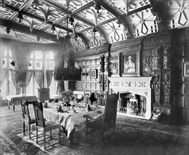 Victorian dining room, Enmore, 34 Alexandra Drive, Sefton Park, Liverpool, Merseyside, 1896