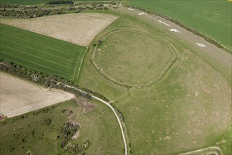 Chisenbury Camp univallate Iron Age hillfort, Wiltshire, 2015