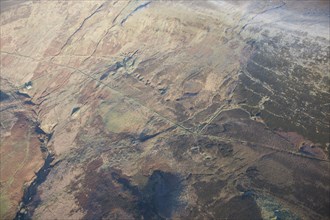 Post-medieval colliery and shake holes, Hanging Crag, Cumbria, 2013