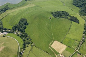 St Catherine's Chapel, field system and quarries at Chapel Hill, Abbotsbury, Dorset, 2014