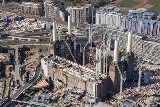 Renovation of Battersea Power Station as part of the Nine Elms Development, London, 2018