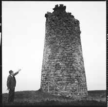 Smelt mill chimney, Cononley Lead Mine, Craven, North Yorkshire, 1966-1974