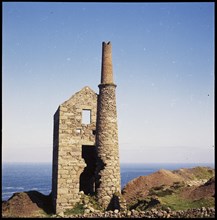 Engine house, West Wheal Owles Mine, Botallack, St Just, Cornwall, 1967-1970