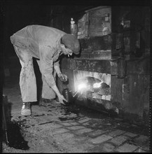 Pottery worker, Stoke-on-Trent, Staffordshire, 1965-1968