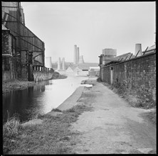 Caldon Canal, Joiner's Square, Hanley, Stoke-on-Trent, Staffordshire, 1965-1968
