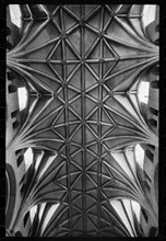 Ceiling of Tewkesbury Abbey, Gloucestershire, c1955-c1980
