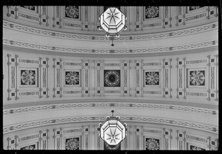 Ceiling of Victoria Hall, Town Hall, Victoria Square, Leeds, West Yorkshire, c1955-c1980