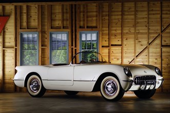 Chevrolet Corvette 1954 . Artist: Simon Clay.