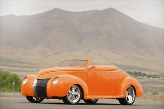 Ford Custom Orange Crush 1939. Artist: Simon Clay.