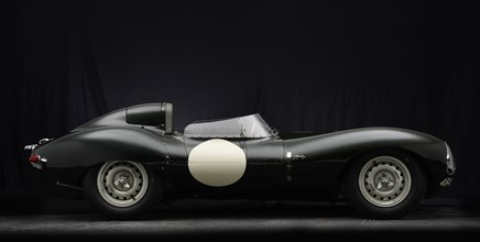 Jaguar D type 1956. Artist: Simon Clay.