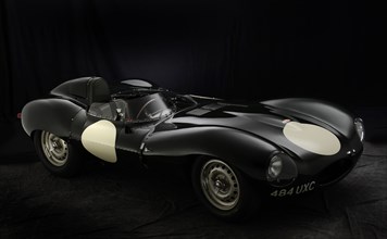 Jaguar D type 1956. Artist: Simon Clay.