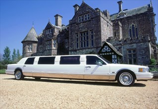 1998 Lincoln Stretch Limousine outside Palace House. Artist: Unknown.