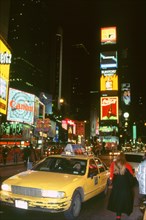 New York taxi at night 1995. Artist: Unknown.