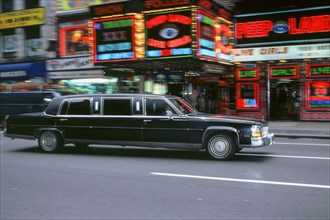 Black stretch limousine,New York 1995. Artist: Unknown.
