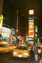 New York taxi at night 1995. Artist: Unknown.