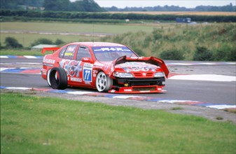 1998 Thruxton. British touring cars.Nissan Primera. M Neal. Artist: Unknown.