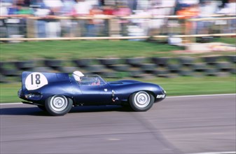 1998 Goodwood Revival meeting.Jaguar D type. Artist: Unknown.