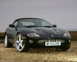 2002 Jaguar XKR convertible. Artist: Unknown.