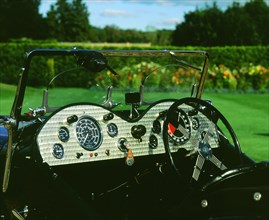 1933 MG J3 supercharged dashboard. Artist: Unknown.