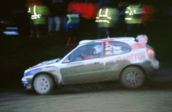 1999 Toyota Corolla wrc,Carlos Sainz.Network Q Rally. Artist: Unknown.
