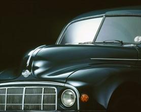 Close up view of 1949 Morris Minor. Artist: Unknown.