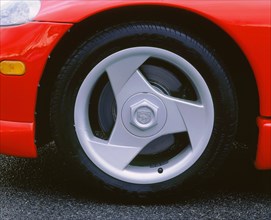1993 Dodge Viper alloy wheel. Artist: Unknown.