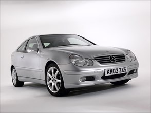 2003 Mercedes Benz C200k Coupe. Artist: Unknown.