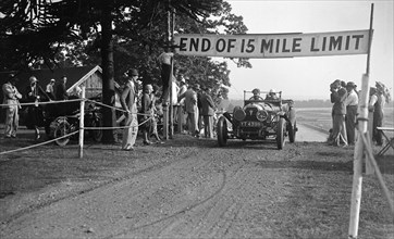 RNV Wilson's Austro-Daimler at the JCC Members Day, Brooklands, 5 July 1930. Artist: Bill Brunell.