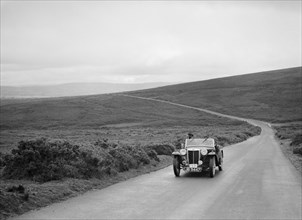 MG TA of RA MacDermid, winner of a bronze award at the MCC Torquay Rally, July 1937. Artist: Bill Brunell.