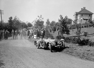 1929 Rally, Bugatti Owners Club Hill Climb, Chalfont St Peter, Buckinghamshire, 1935. Artist: Bill Brunell.