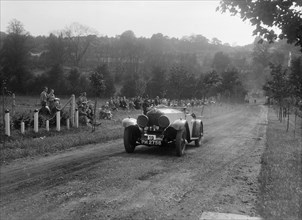 4.5 litre Invicta, Bugatti Owners Club Hill Climb, Chalfont St Peter, Buckinghamshire, 1935. Artist: Bill Brunell.