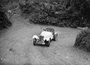 Marendaz Competion 2-seater special 15/90 of Mrs NA Moss driving in a motoring trial, late 1930s. Artist: Bill Brunell.