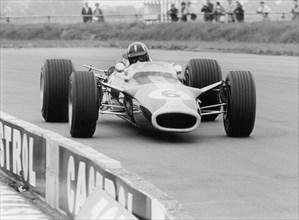 1967 Lotus 49, Graham Hill, British Grand Prix Artist: Unknown.